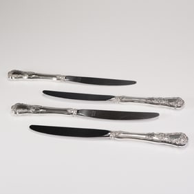 4pc Gorham Sterling Silver Dinner Knives, Buttercup