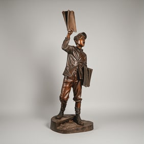 A. Joseph Kinkel, Life-Size Bronze Sculpture, Extra, Signed & Numbered