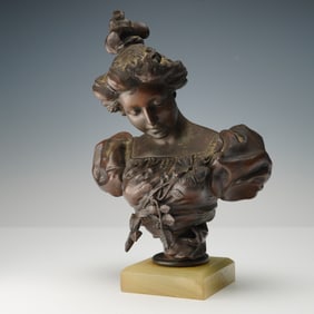 Hans Stoltenberg-Lerche (Aft.) Bust of a Lady on Onyx Base, Eglantine