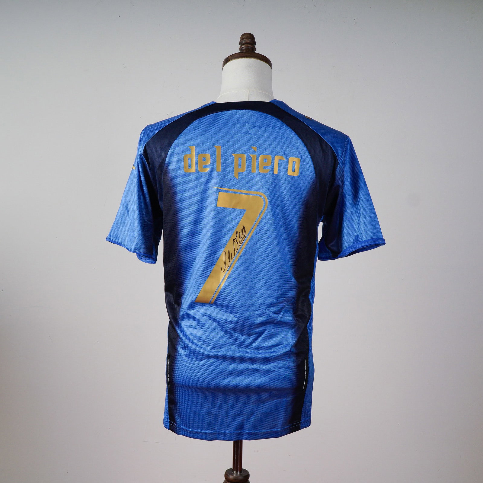 Alessandro Del Piero Autographed Italy 2006 Home Shirt w/ COA: A stunning piece of football history, this Italy 2006 home shirt has been personally signed by legendary forward Alessandro Del Piero. Worn in Italy's most iconic era, this jersey celebrates the Azzur