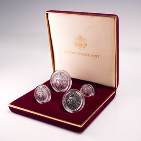 1997 American Eagle Platinum Uncirculated Four-Coin Set Inaugural Issue