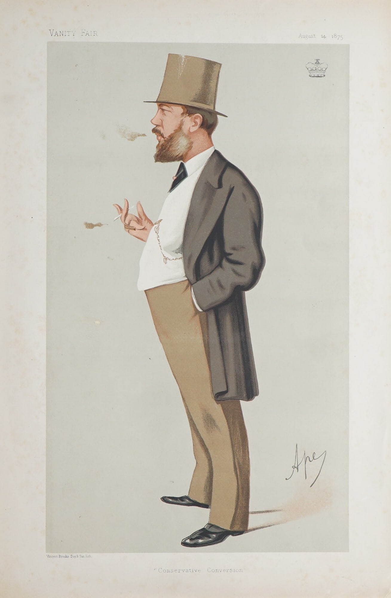 19th Century Vanity Fair Color Lithograph, Conservative Conversion by Ape (1 of 7)