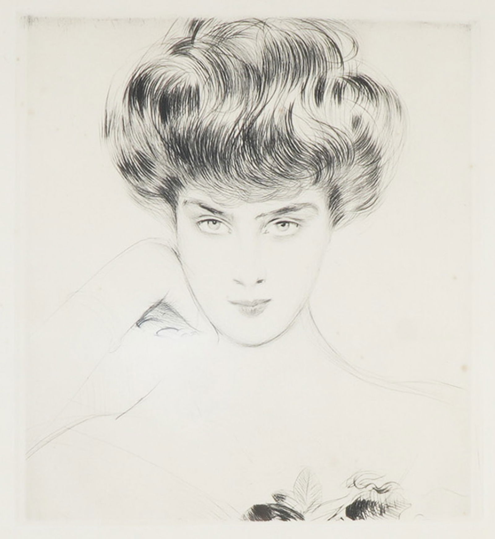 Paul Helleu (Aft.) Original Drypoint Etching on Paper, Le Sphinx (1 of 4)