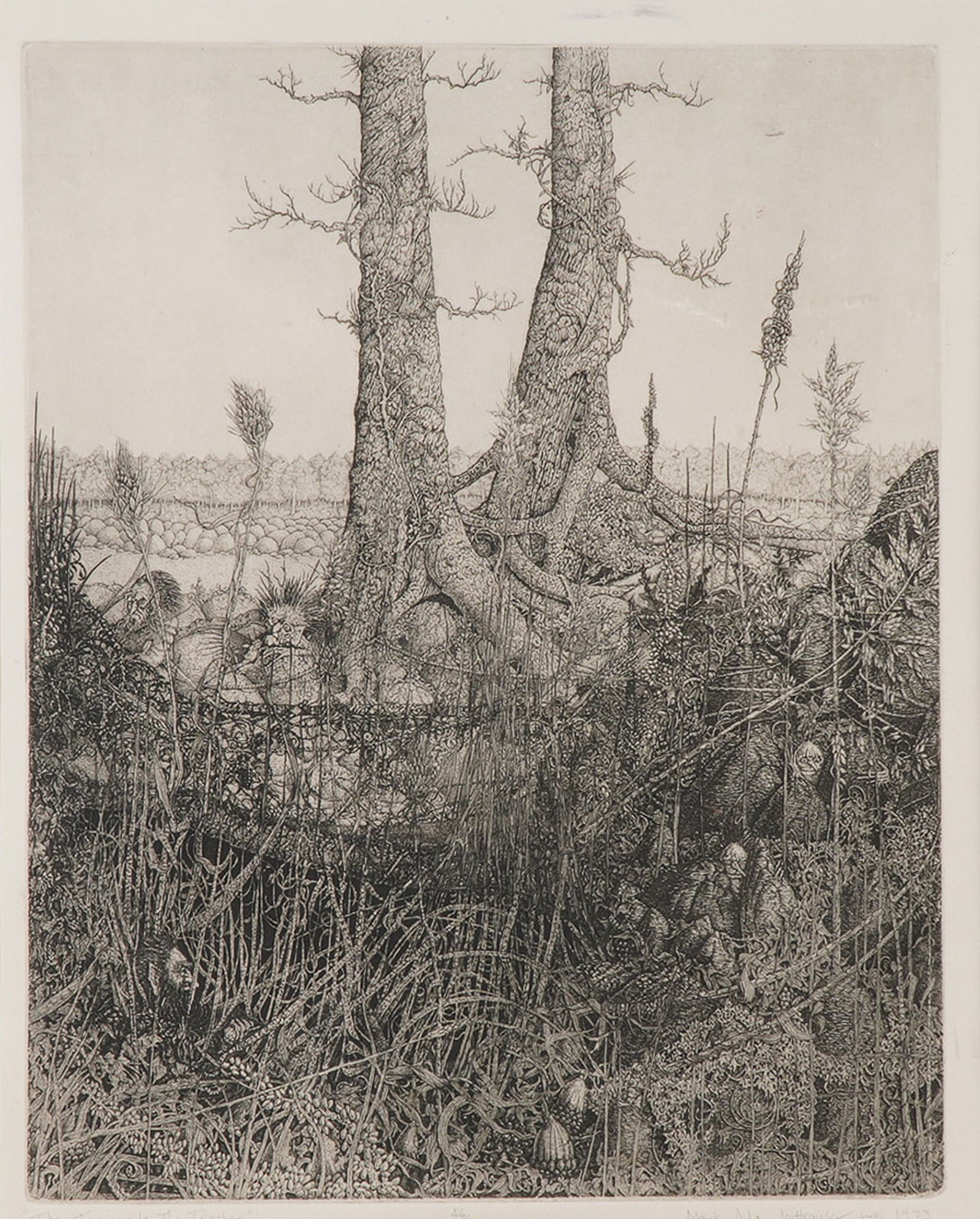 Mark Alan Leithauser, Etching on Paper, The Journey Is the Teacher, Signed (1 of 5)