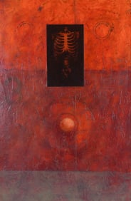 Sid Smith, Original Contemporary Textured Oil on Panel, A Condition, Signed