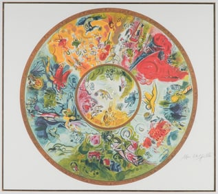 Marc Chagall, Limited Edition Offset Lithograph, The Paris Opera Ceiling