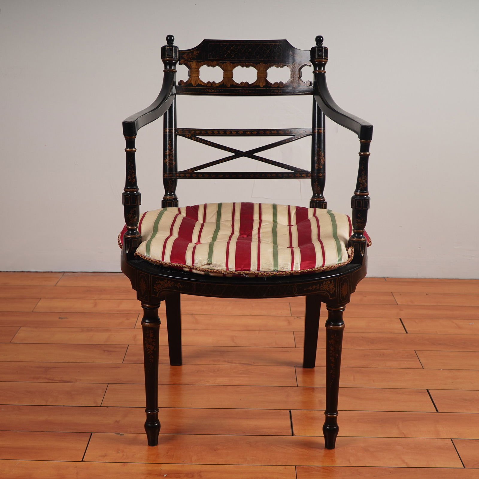 Regency Style Painted and Decorated Armchair (1 of 6)