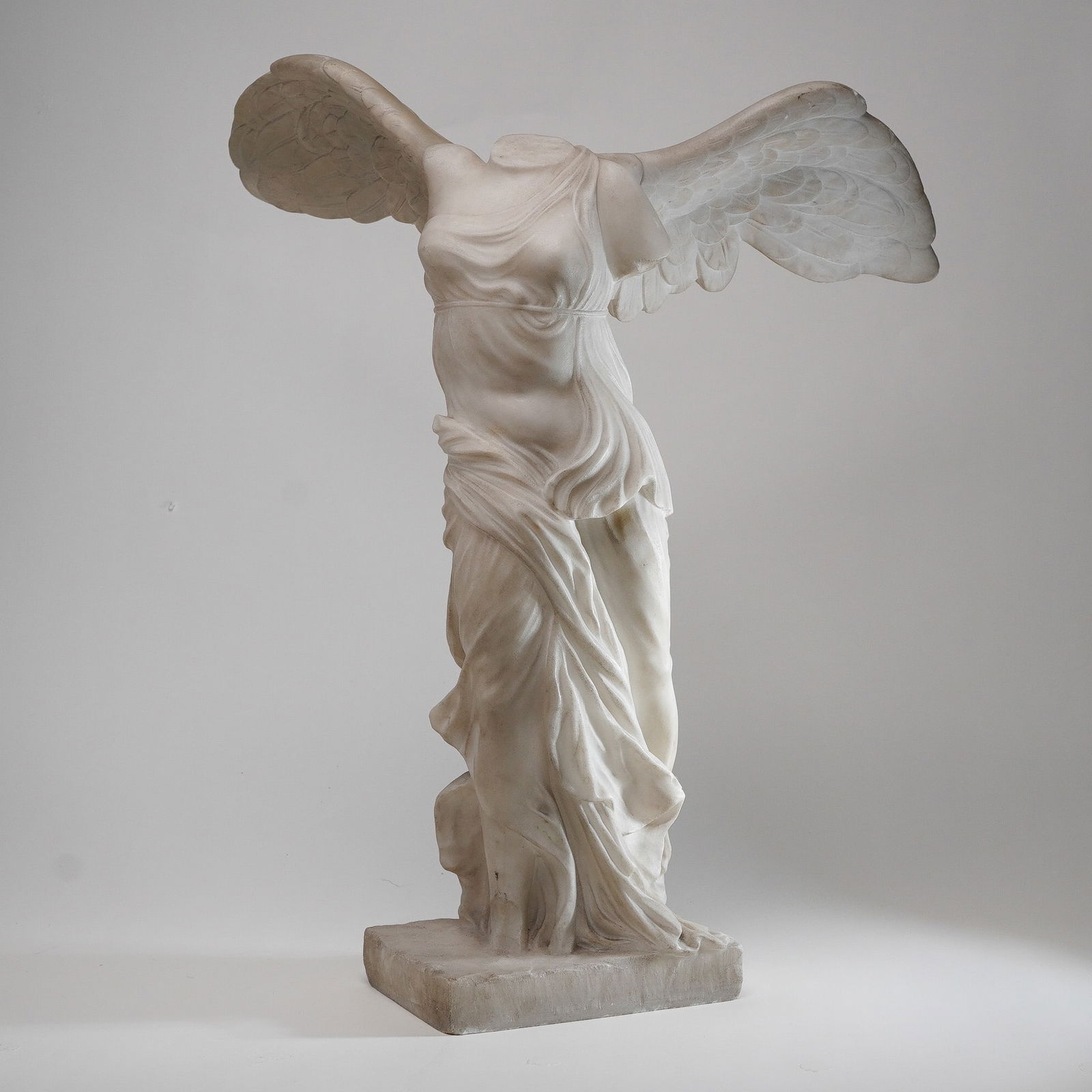 White Carved Stone Replica of the Winged Victory of Samothrace (1 of 10)
