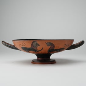 Ancient Greek Attic Black-Figure Kylix, 6th Century BCE