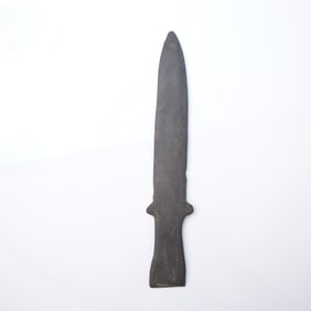 Ancient Carved Stone Blade Artifact