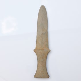 Ancient Carved Stone Blade Artifact