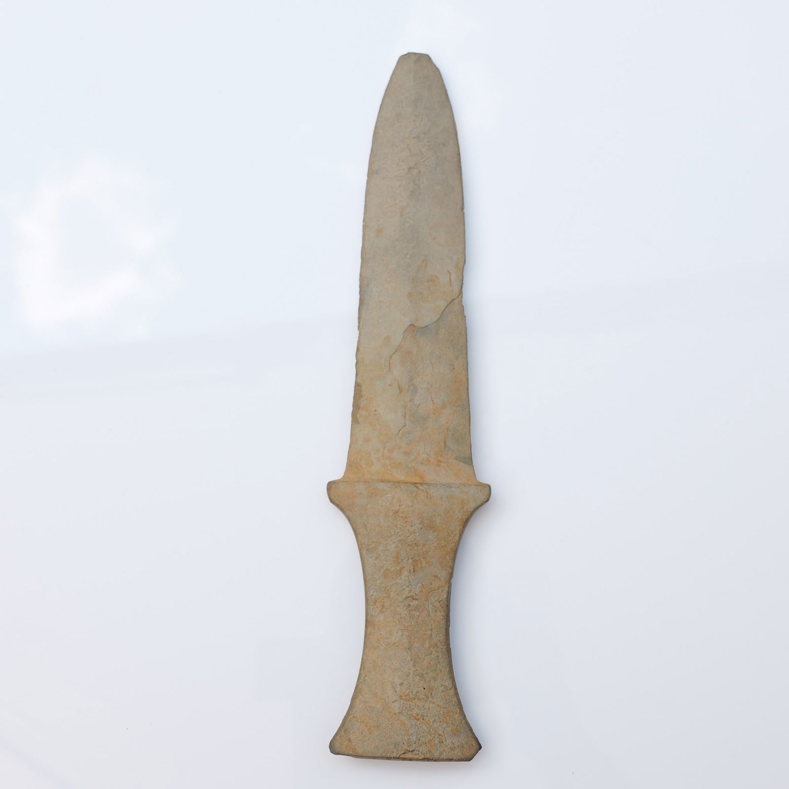 Ancient Carved Stone Blade Artifact (1 of 6)