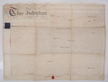 4pc Early 19th Century Deeds and Lease Documents