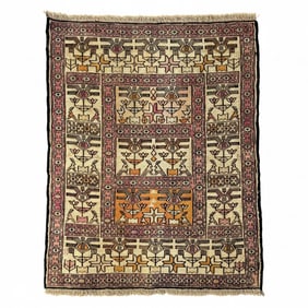 Hazara Afghan Hand-Knotted Tribal Wool Rug