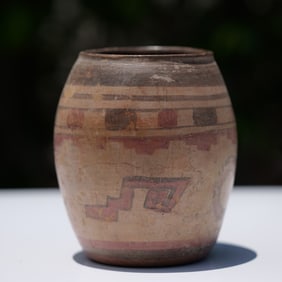 Pre-Columbian Polychrome Pottery Vase