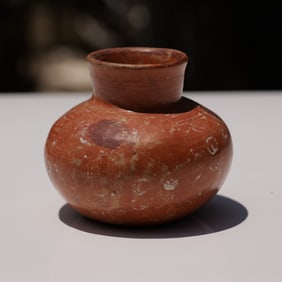 Pre-Columbian Redware Pottery Vase