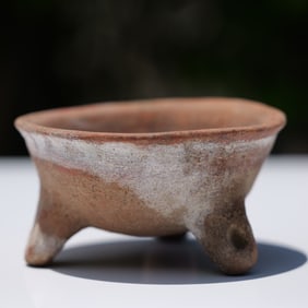 Pre-Columbian Redware Tripod Bowl