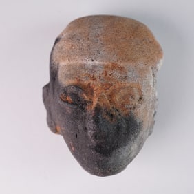 Small Pre-Columbian Terracotta Ceremonial Effigy Head
