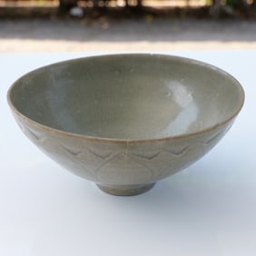 1752 Nanking Cargo Shipwreck Chinese Celadon Ware Ceramic Lotus Bowl