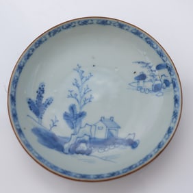 1752 Nanking Cargo Shipwreck Chinese Batavia Brown Ware Saucer