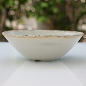 Chinese Song Dynasty White Glazed Twin Fish Bowl