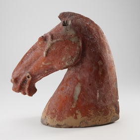 Ancient Chinese Tang Dynasty Terracotta Horse Sculpture