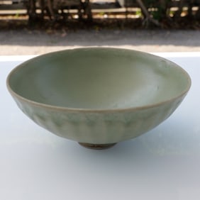 Chinese Celadon Ware Ceramic Lotus Bowl