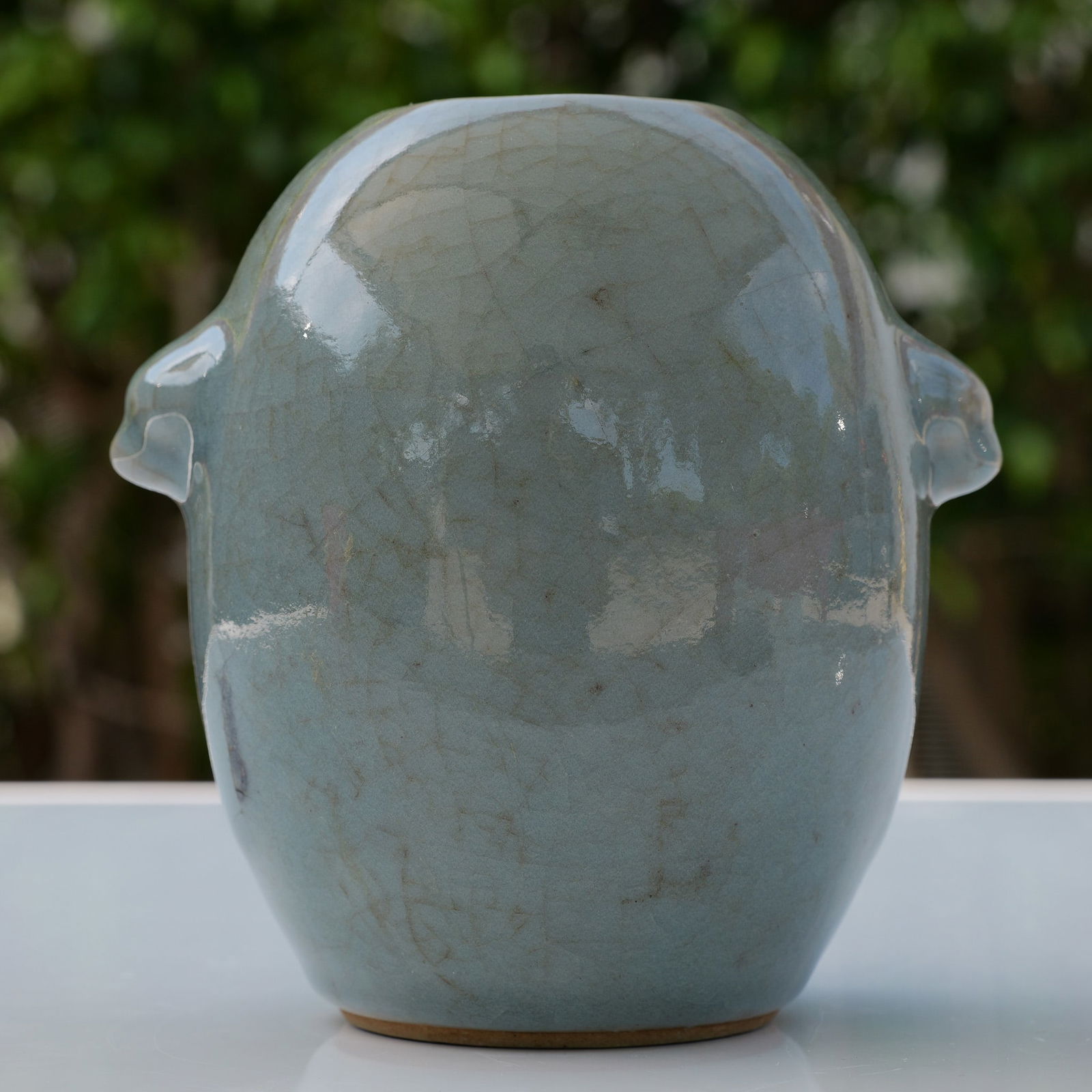 Chinese Ware Ceramic Double-Handle Vase (1 of 6)