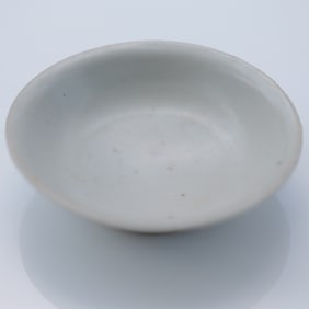Chinese White Glazed Porcelain Saucer