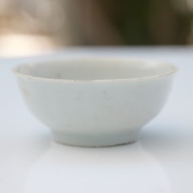 Chinese White Glazed Porcelain Tea Bowl