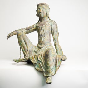 Korean Gwan-Eum Bronze Statue, c. 1250-1500 CE