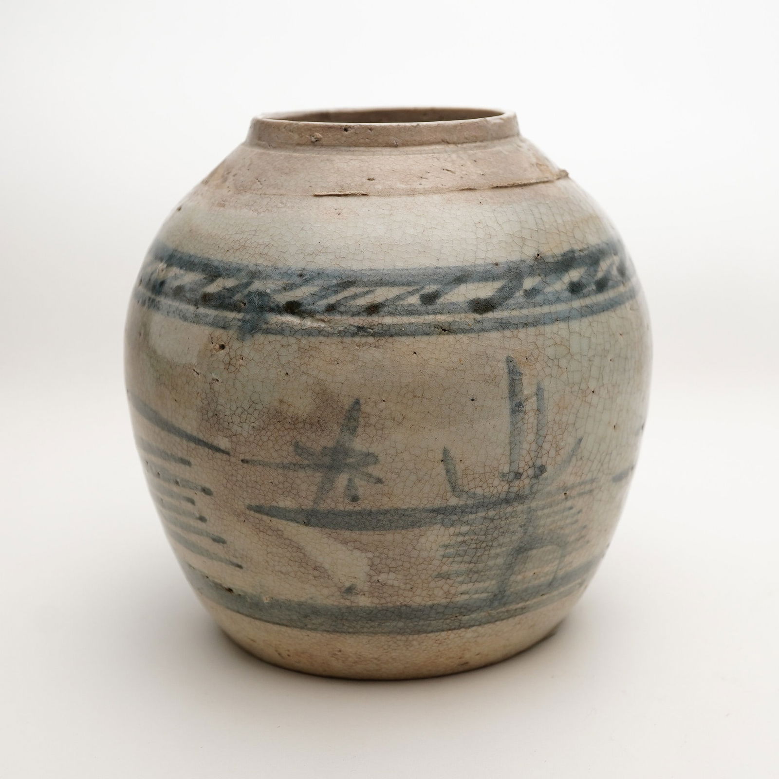 Antique Korean Stoneware Ginger Jar (1 of 6)