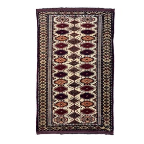 Caucasian Kazak Hand-Knotted Wool Rug