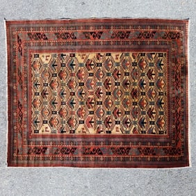 Caucasian Kazak Wool Tribal Rug