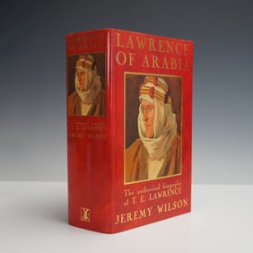 Autographed First Edition Jeremy Wilson Biography Book, Lawrence of Arabia