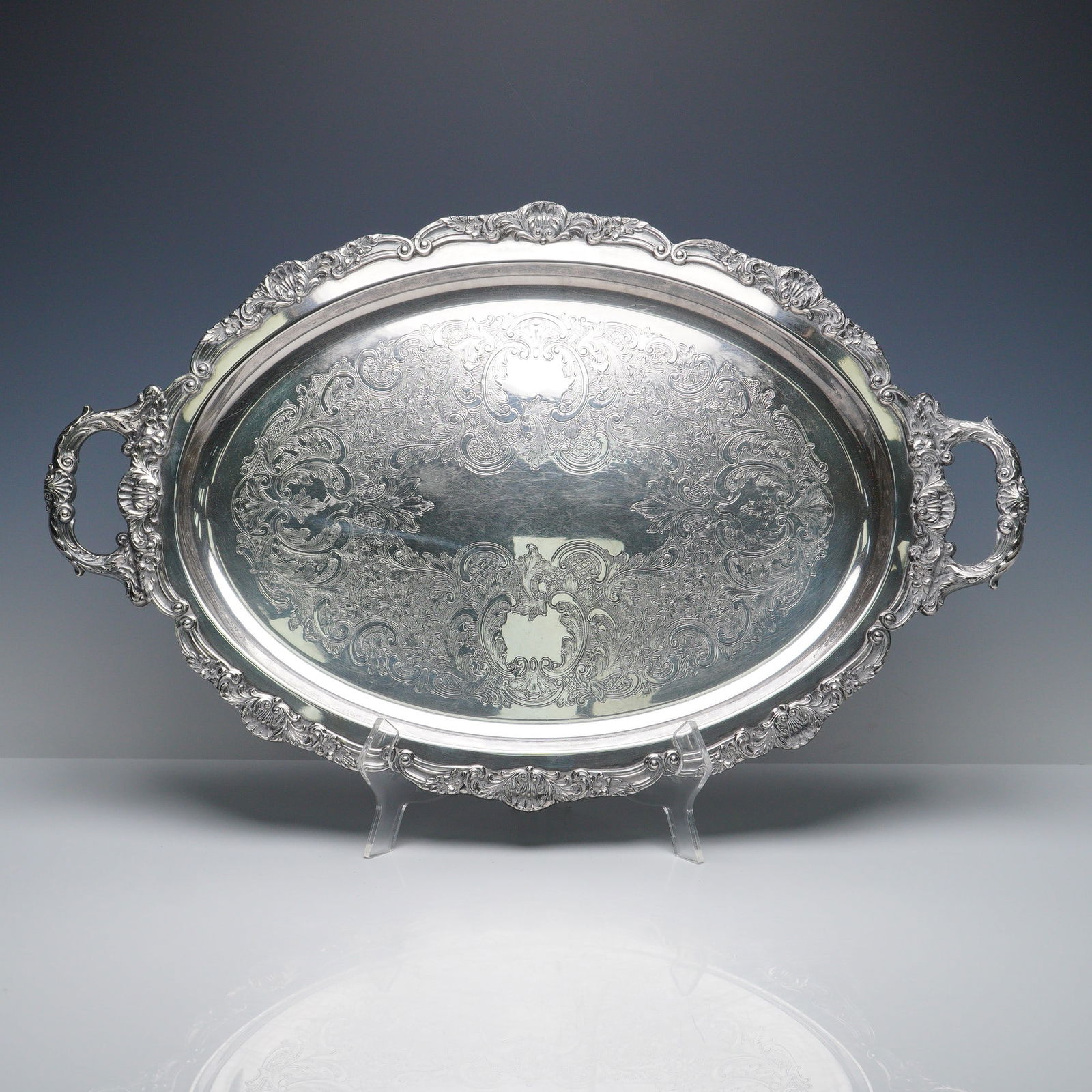 Poole Silver Co., Bristol Silverplate Tray (1 of 6)