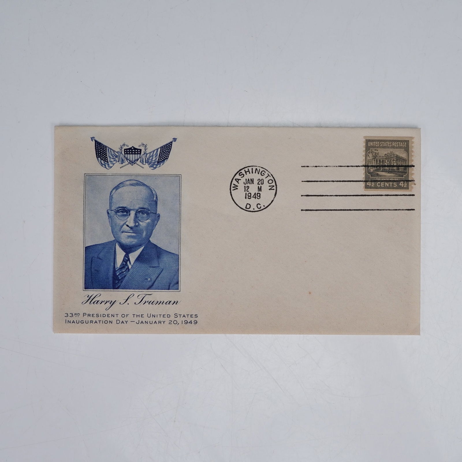 1949 Harry S. Truman Presidential Inauguration Day Commemorative Envelope (1 of 2)