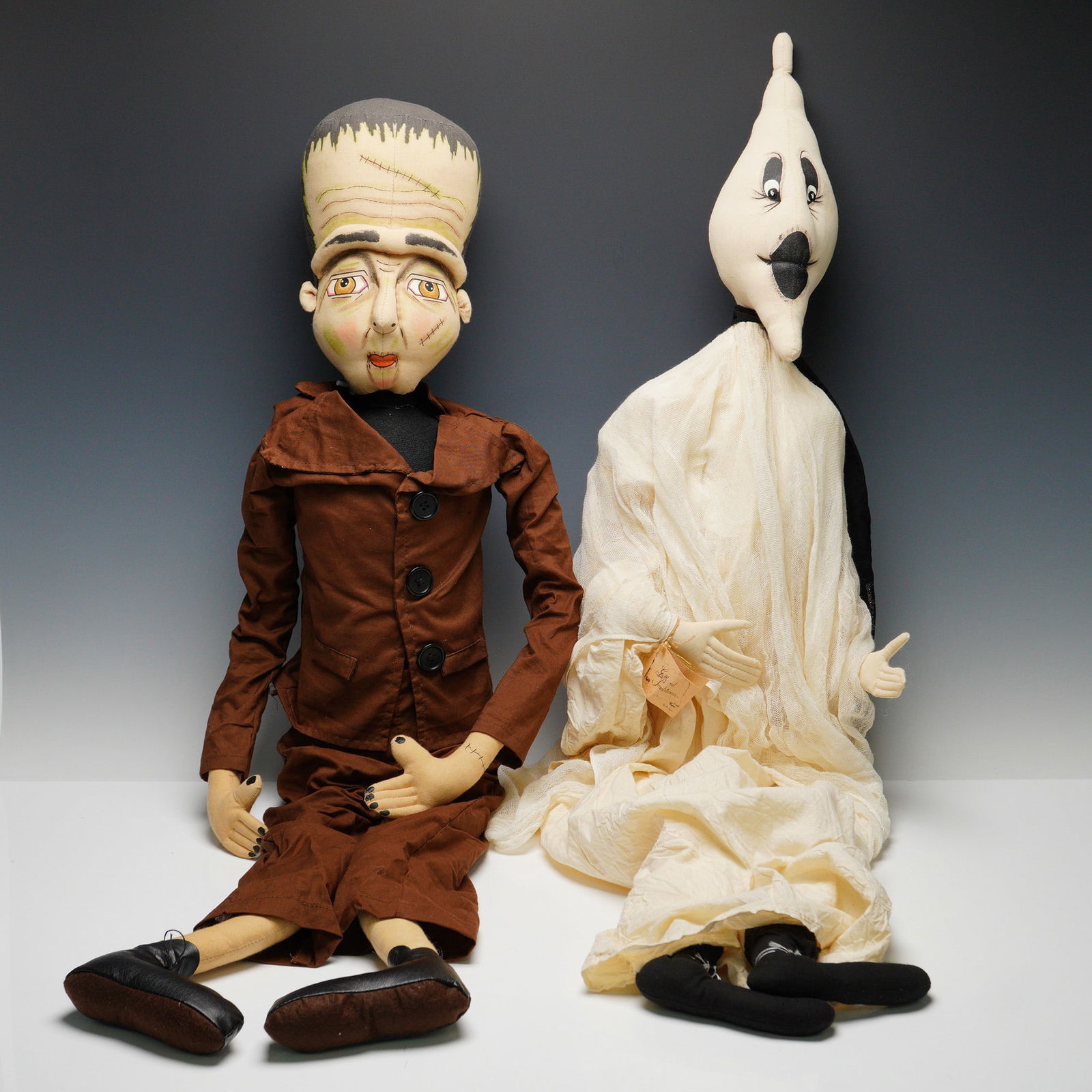 2pc Joe Spencer Gathered Traditions Dolls, Gustavo and Frankie (1 of 3)