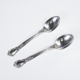 Pair of Gorham Sterling Silver Demitasse Spoons, Chantilly