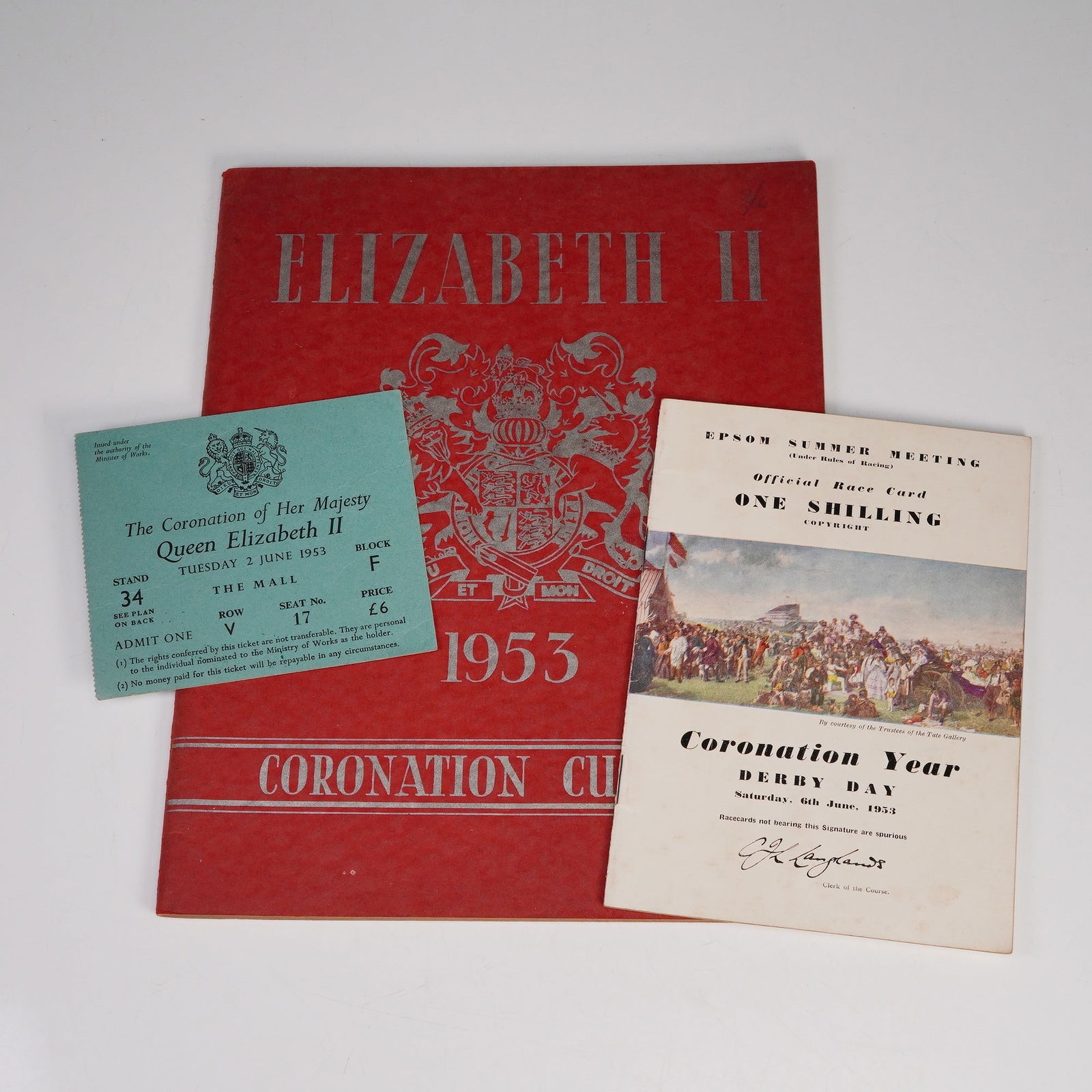 Elizabeth II Coronation 1953 Ephemera Collection, Booklets & Stamps (1 of 4)