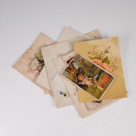 10pc Antique Trade Cards, Coffee and Cigar Advertising