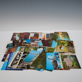 50pc Travel and Tourist Postcards, America and Abroad