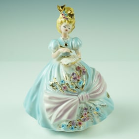 Josef Originals Porcelain Figurine, Girl in Blue Dress with Journal