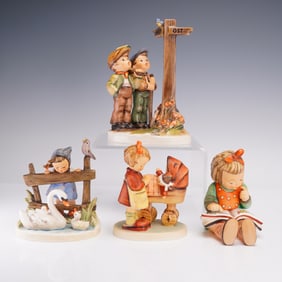 4pc Goebel Hummel Figurines- Feathered Friends and More