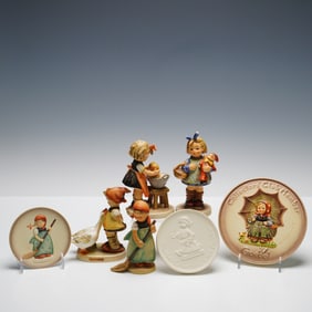 7pc Goebel Hummel Figurines and Plaques