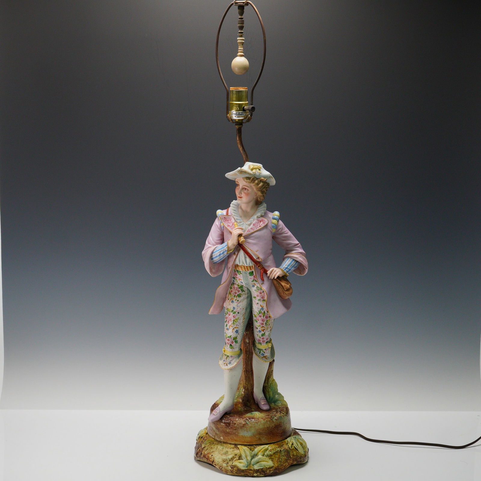 Antique Figural Porcelain Lamp (1 of 7)