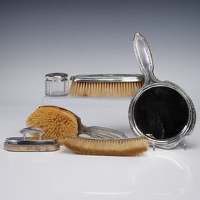 6pc Sterling Silver Vanity Set
