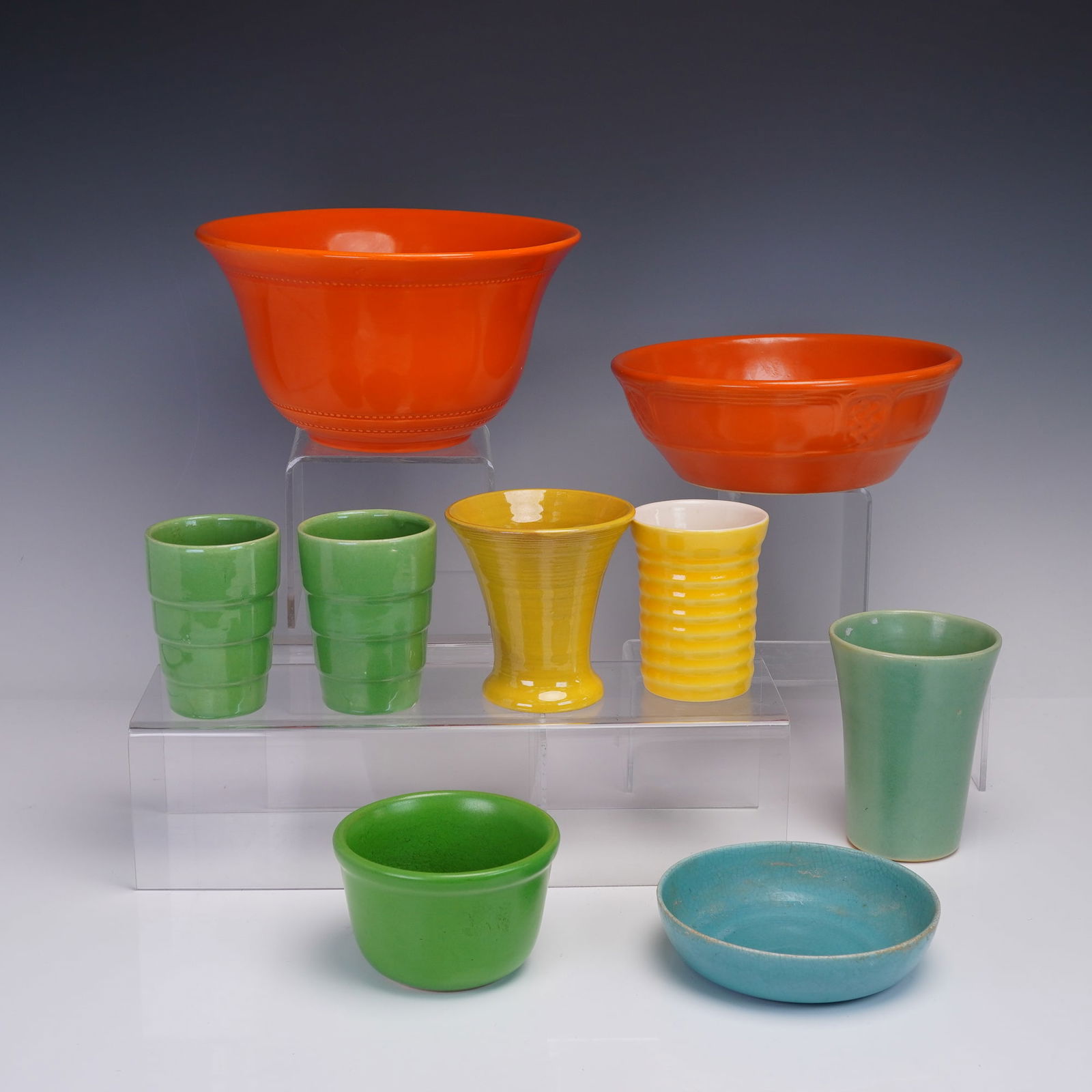 9pc Colorful American Art Pottery Vessels (1 of 7)
