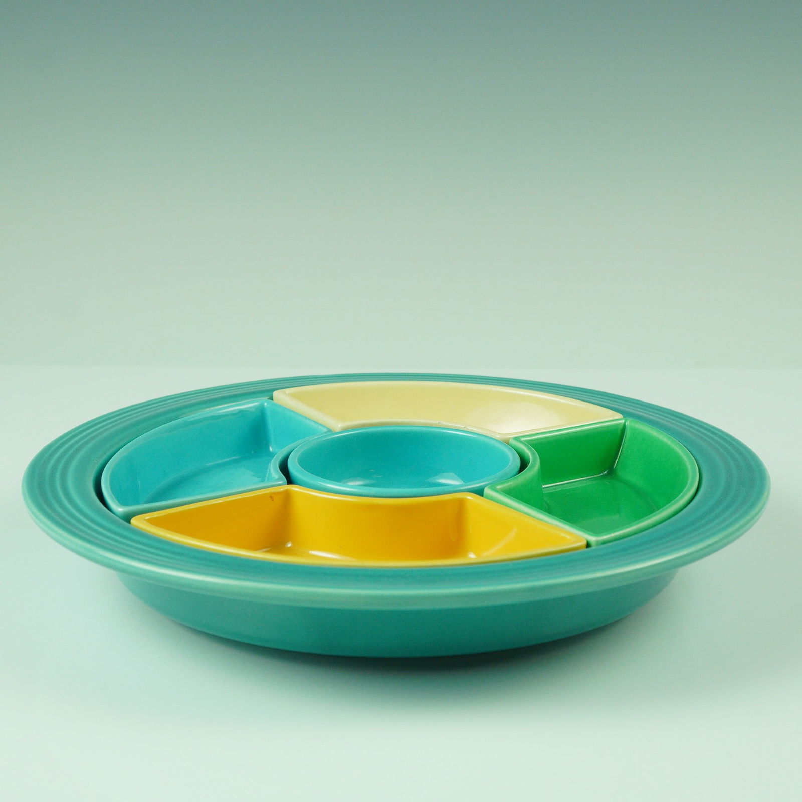 Fiesta Multi-Color Relish Tray (1 of 4)