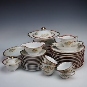 47pc Kikusui Bone China Dinner Service Set